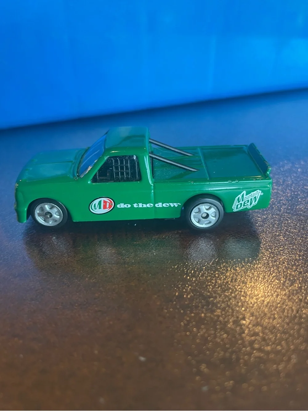 Rare Mountain Dew, Golden Wheel Diecast Truck 1:64
